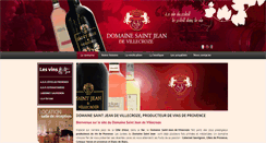 Desktop Screenshot of domaine-saint-jean.com